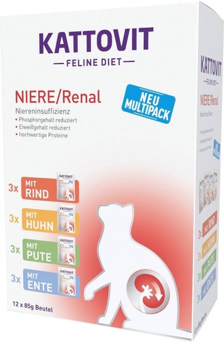 KATTOVIT Feline Diet Niere/Renal - wet cat food - 12 x 85g