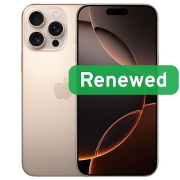 Apple Renewed Grade C Apple iPhone 16 Pro Max Desert Titanium 6.9 " OLED 256 iOS
