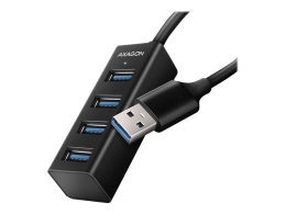 AXAGON Miniature metal four-port USB 3.2 Gen 1 hub HUE-M1A