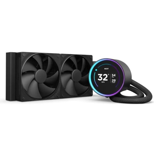 NZXT Kraken Elite 240 - processor liquid cooling system - with LCD display