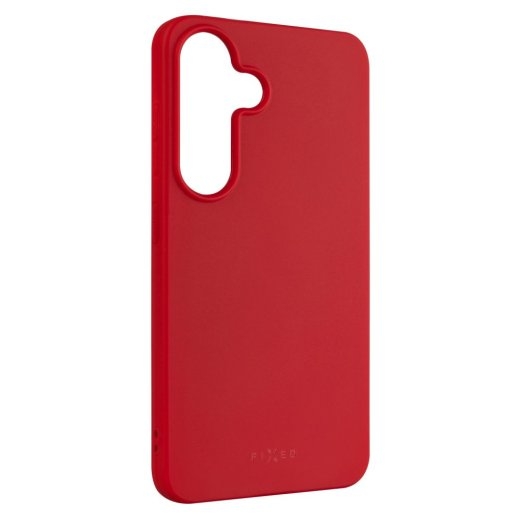 Fixed Story Back Cover Samsung Galaxy S25 Rubber Red
