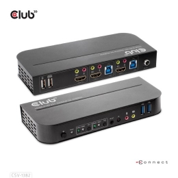VIDEO SWITCH KVM HDMI 2PORT/CSV-1382 CLUB3D
