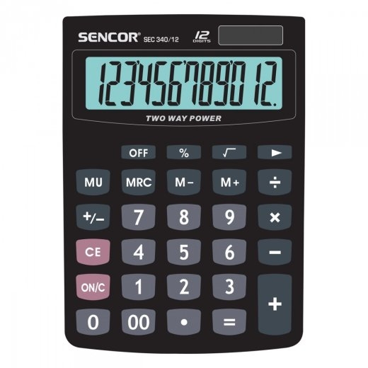 Sencor SEC 340/12 Desktop Calculator