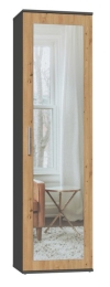 Topeshop DUO SZAFA ANT/ART KP bedroom wardrobe/closet 2 shelves 1 door(s)
