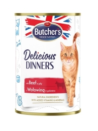 BUTCHER'S Delicious Dinners Pieces of beef in jelly - wet cat food - 400g