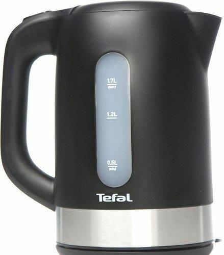 TEFAL Kettle KO330830 Electric 2400 W 1.7 L Plastic 360° rotational base Black