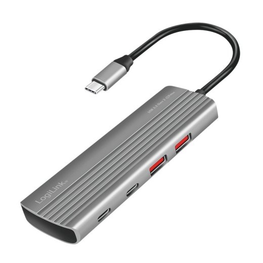 Logilink Ultra lim USB3.2 hub 2x USB-A, 5xUSB-C, PD, 100