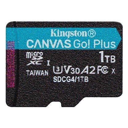 Kingston Memory card microSD 1TB Canvas Go! Plus 200MB/s A2 U3 V30
