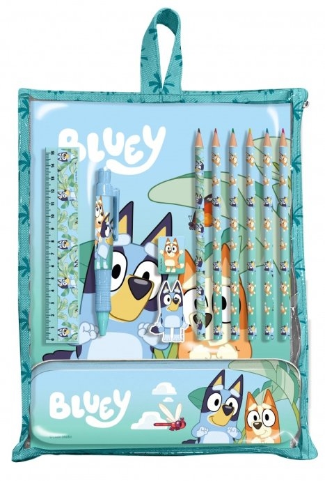 Kids Euroswan Stationery set 12pcs Bluey