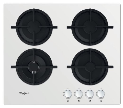 AKT625WH Gas on glass Hoob