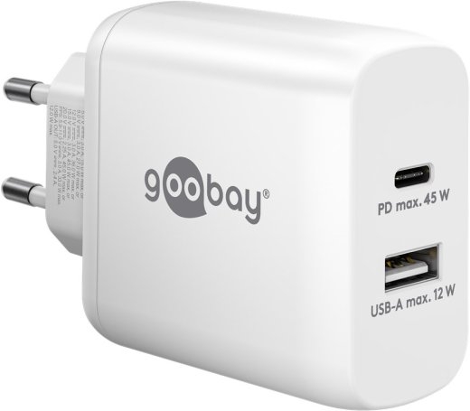 Goobay USB-C PD Dual Fast Charger (45 W) 65412