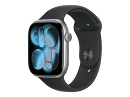 Apple Watch Series 11 GPS 46mm Space Grey Aluminium Case with Black Sport Band - M/L Apple