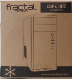 SALE OUT. Fractal Design Core 1100, Black Fractal Design CORE 1100 Black Micro ATX DAMAGED PACKAGING, DENTED BODY