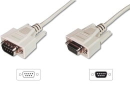 Digitus Data transfer extension cable, D-Sub9/St - D-Sub9/Bu AK-610203-030-E