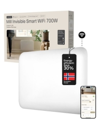 Mill Invisible Smart WiFi Heater PA700WIFI4 Panel Heater 700 W Suitable for rooms up to 9-12 m² White IPX4