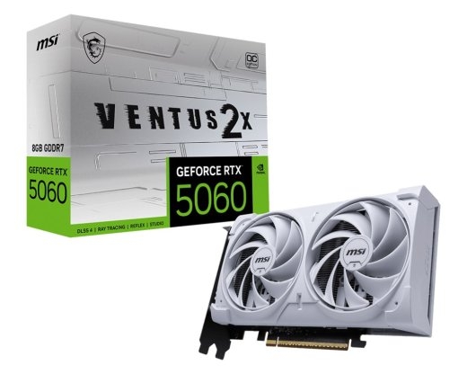 MSI GeForce RTX 5060 8G VENTUS 2X OC WHITE NVIDIA 8 GDDR7