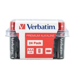 Verbatim Alkaline Batteries AAA LR03 24-pack 49504