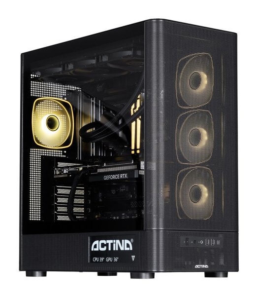 Actina 5901443441908 PC Intel Core Ultra 7 270K Plus 32 DDR5-SDRAM 1 TB SSD NVIDIA GeForce RTX 5080 Midi Tower Black