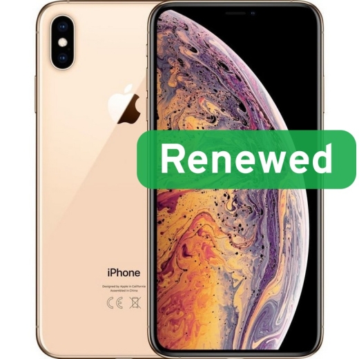 Apple Renewed Grade C Apple iPhone XS Max Gold 6.5 " Super Retina HD 64 4G iOS