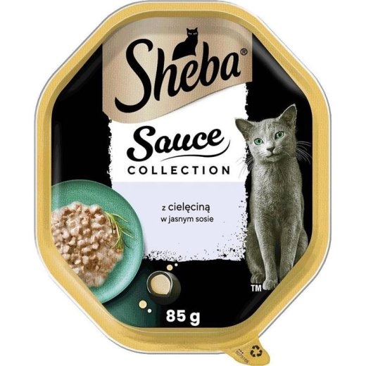 SHEBA Sauce collection Veal in light sauce – wet cat food – 85g
