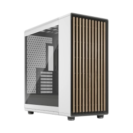 Fractal Design Computer Case North XL Chalk White TG Clear ATX