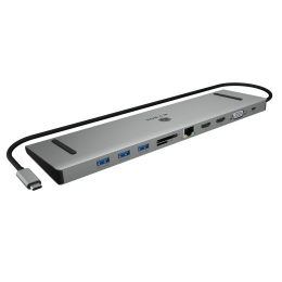 Raidsonic Docking Station IB-DK2106a-CPD Ethernet LAN (RJ-45) ports 1 VGA (D-Sub) ports quantity 1 HDMI ports quantity 2