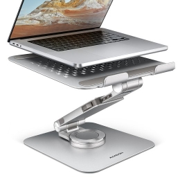 AXAGON Desk Mount STND-LR stand with 360° rotation for laptops and tablets Adjustable Height, Angle 10-17.3 " Aluminum