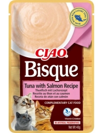 INABA Ciao Bisque Tuna with Salmon - cat treats - 40g
