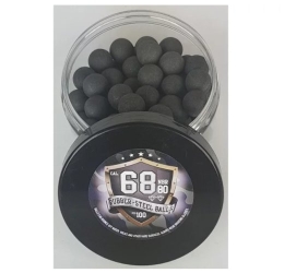 Rubber-to-metal balls Guard Power cal. 68-100 pcs.