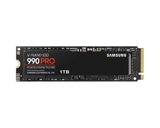 Samsung 990 PRO 1000 SSD form factor M.2 2280 Solid-state drive interface PCIe Gen4x4 Read speed 7450 MB/s Write speed 6900 MB/s