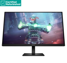RENEW SILVER OMEN by HP 27k UHD Gaming Monitor - 27" 3840x2160 UHD 400-nit 144 Hz AG, IPS, USB-C/2x HDMI/DisplayPort, 2x USB-A, speakers, height ad...