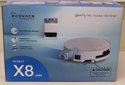 SALE OUT. Ecovacs DEEBOT X8 OMNI Vacuum cleaner, Robot, Wet&Dry, 18000Pa, TruEdge 2.0, AIVI 3D 3.0, YIKO-GPT, White+Auto-empty station Ecovacs Robo...