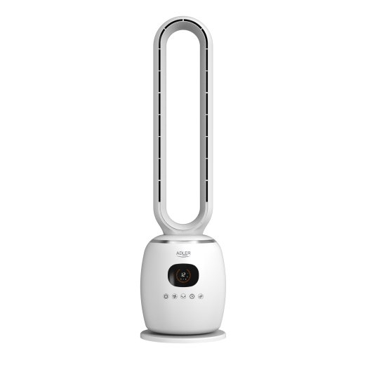 Adler Bladeless Fan AD 7344 Tower Fan 60 W Diameter 23 cm Number of speeds 3 Oscillation Remote control White