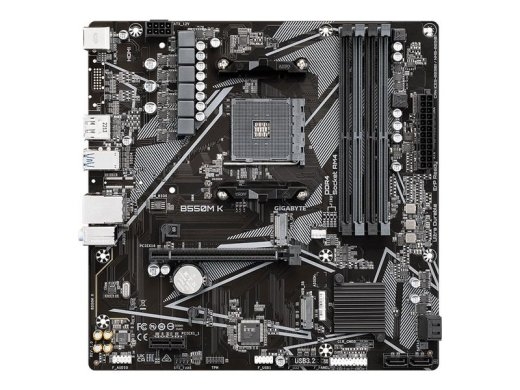 Gigabyte Motherboard B550M K - Micro ATX - Socket AM4 - AMD B550