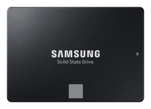 SSD SAMSUNG 870 EVO 8000 Serial ATA III Write speed 530 MB/s Read speed 560 MB/s 2.5" 1200xTBW rating MTBF 1500000 h MZ-77E8T0B/