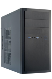 Case CHIEFTEC MiniTower MicroATX Colour Black HT-01B-OP