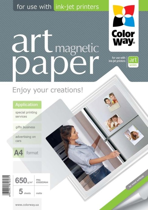 ART White 650 g/m² A4 Matte Magnetic Photo Paper