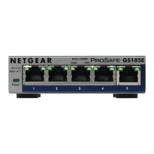 NETGEAR Switch GS105E-200PES - 5 Ports - 5x GE (10/100/1000)