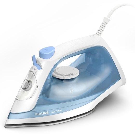 Philips 1000 Series Steam iron DST1030/20, 2000W, 20g/min continous steam, 90g steam boost, non-stick soleplate, 250ml water tank