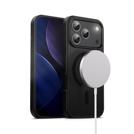 Crong Case MagSafe iPhone 17 Pro black hybrid