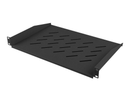 Shelf for cabinets 19 '' 450/600/800/1000 mm 1U 483x315mm black