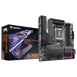 GIGABYTE B650M AORUS ELITE Motherboard - AMD Ryzen 9000 CPUs, 12+2+2 Phases VRM, up to 8000MHz DDR5, 1xPCIe 5.0 + 1xPCIe 4.0 M.2, 2.5GbE LAN, USB 3...