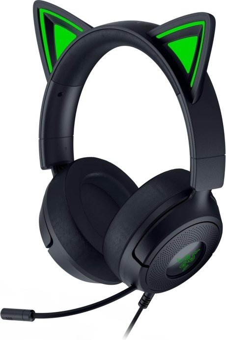 Razer Gaming Headset Kraken Kitty V3 X Wired Over-Ear Microphone Black