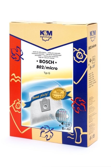 Vacuum bags 4 pcs. 1 filter B02/micro