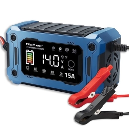 Qoltec Charger 12V 15A for AGM GEL LiFePO4 LCD