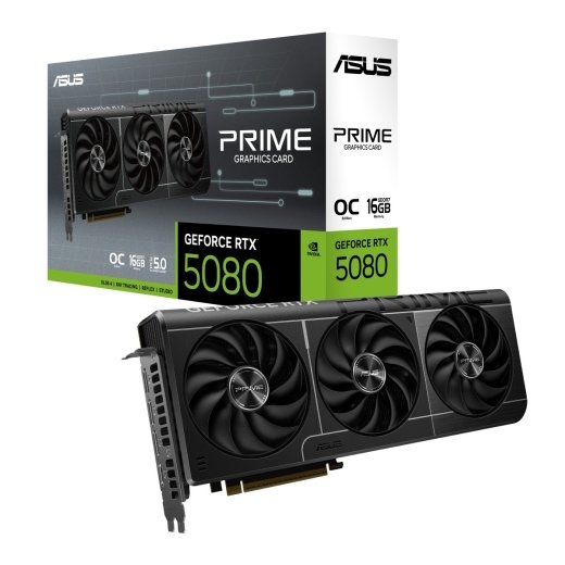 Asus Graphics card GeForce RTX 5080 Prime OC 16GB GDDR7 256bit 3DP/HDMI