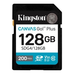 Kingston Canvas Go! Plus 128 SD Flash memory class Class 10, UHS-I, U3, V30