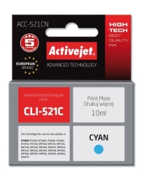 Activejet ACC-521CN Ink cartridge (replacement for Canon CLI-521C; Supreme; 10 ml; cyan)