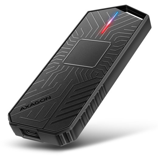 AXAGON USB-C 10Gbps - M.2 NVMe and SATA SSD GAME M.2 box EEM2-GAM
