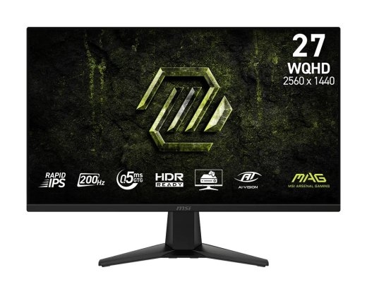 Msi Monitor MAG 275QF E20 27 inches/LED/WQHD/Flat/200Hz/Black